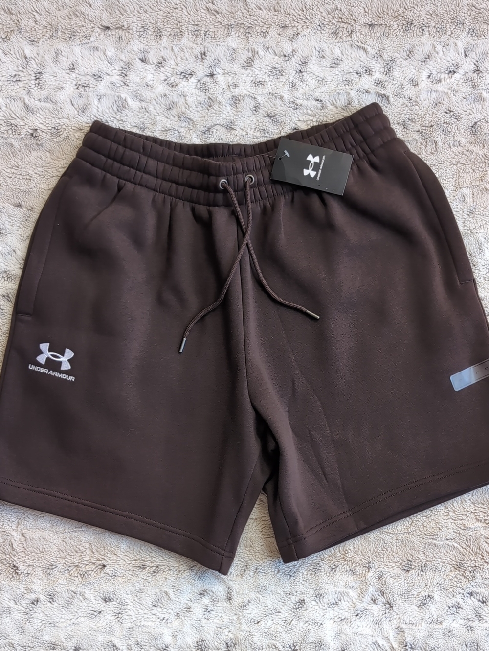 Under Armour Icon Kona Brown Fleece Sweat Shorts